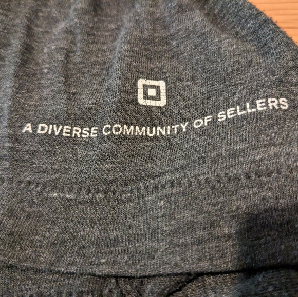Square Cash App Corporate Pride Rainbow Dark Gray Tee in Medium - Picture 7 of 13